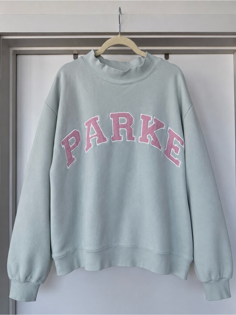 PARKE Birthday Varsity Mockneck Something Blue + Sprinkle L/XL